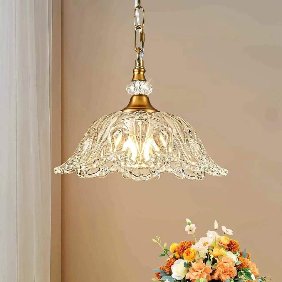 Vintage Chandelier Glass Pendant Light