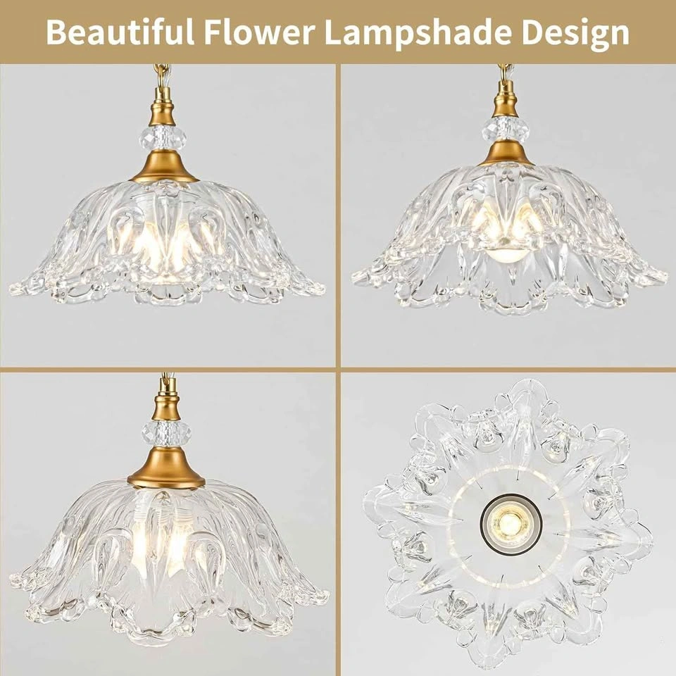 Vintage Chandelier Glass Pendant Light - photo 3