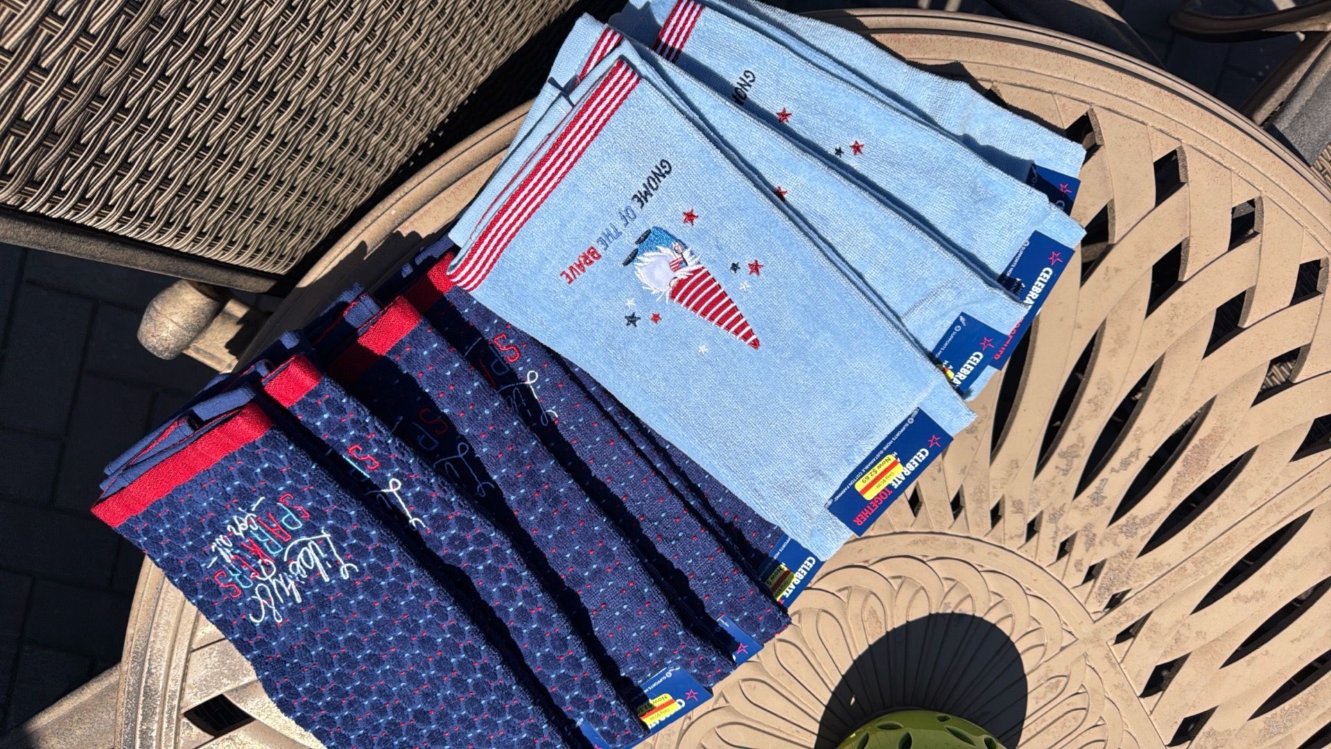 9 Dishtowels Red White & Blue NEW All for $15 - photo 4