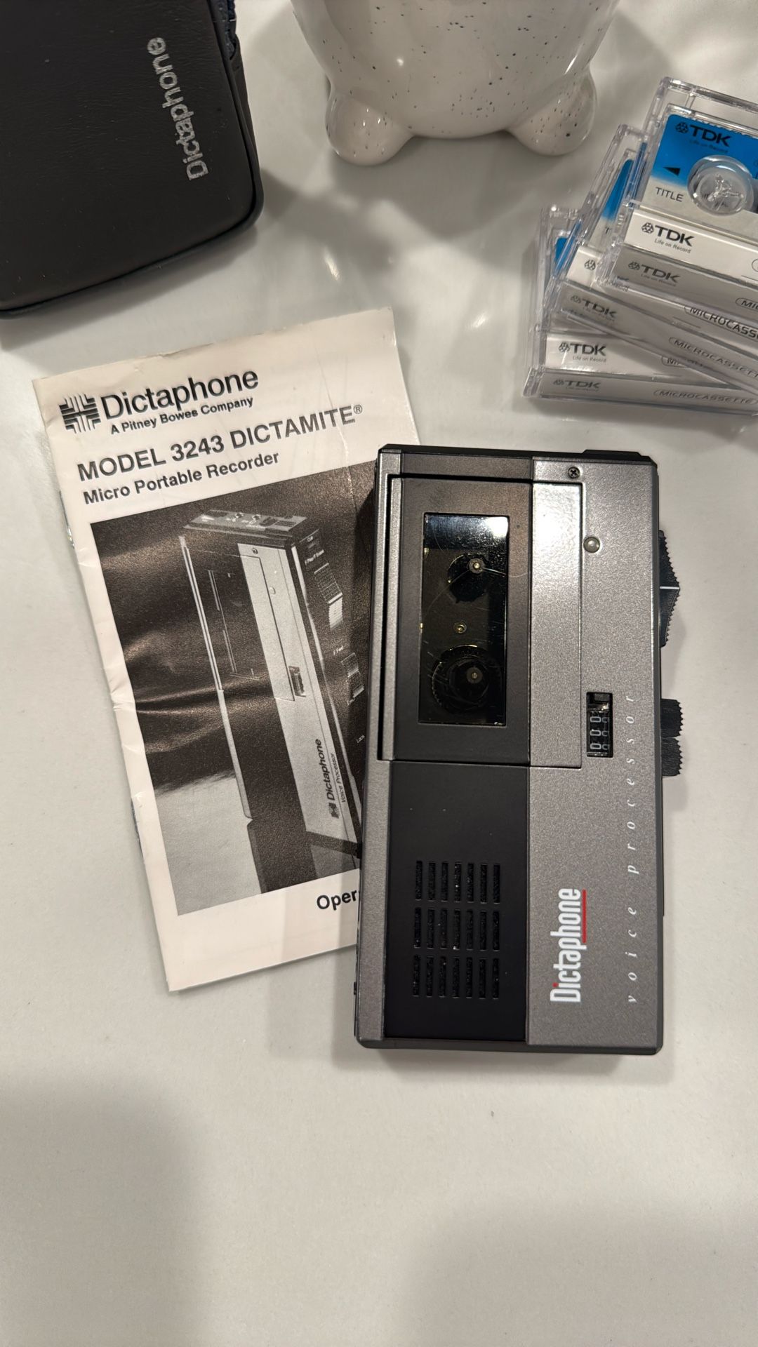 Portable Handheld Recorder With Manual Case And Three Blank Tape - photo 3