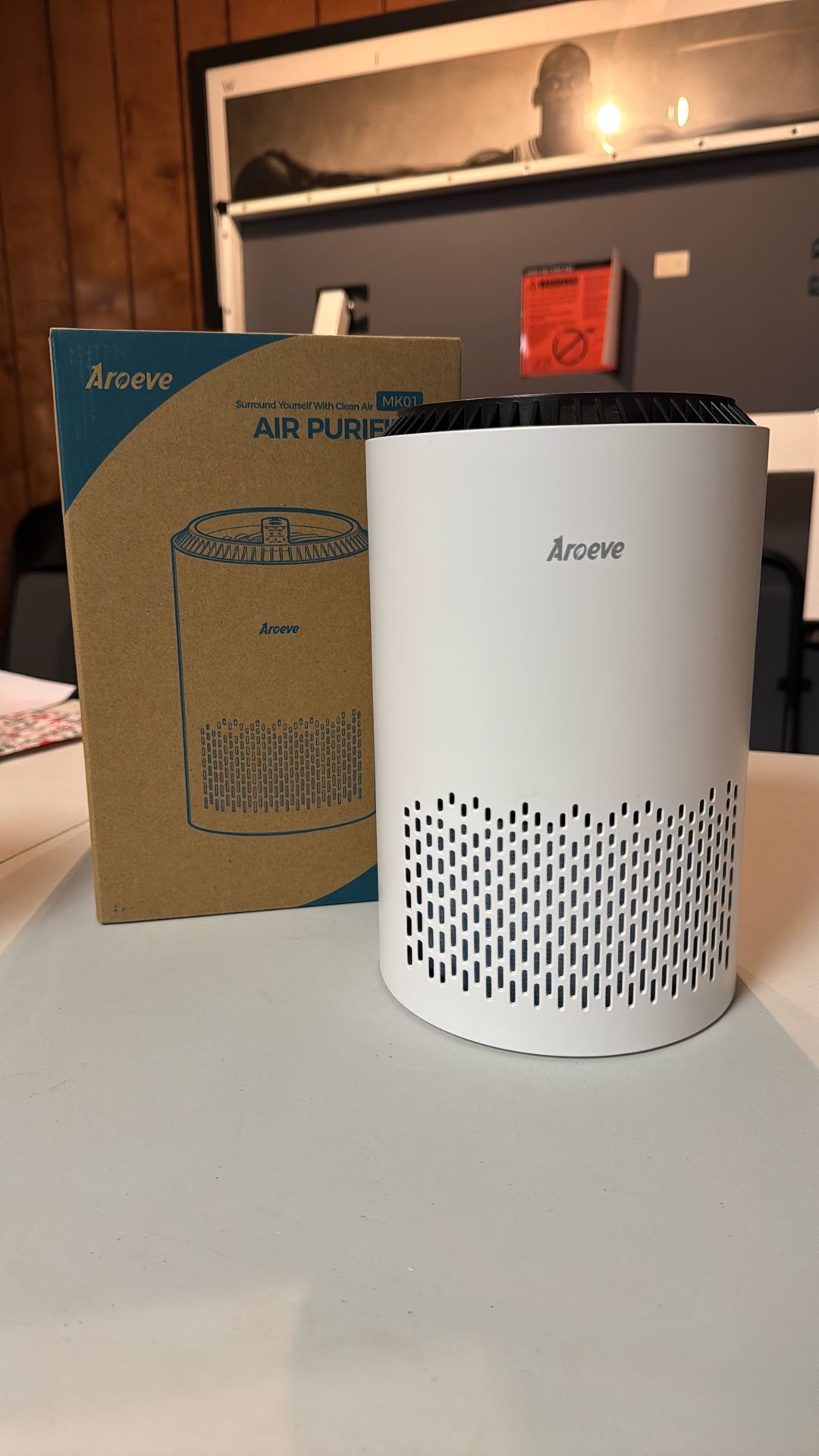 Aroeve Air Purifier with 12hr Timer & 2 Filters - NEW