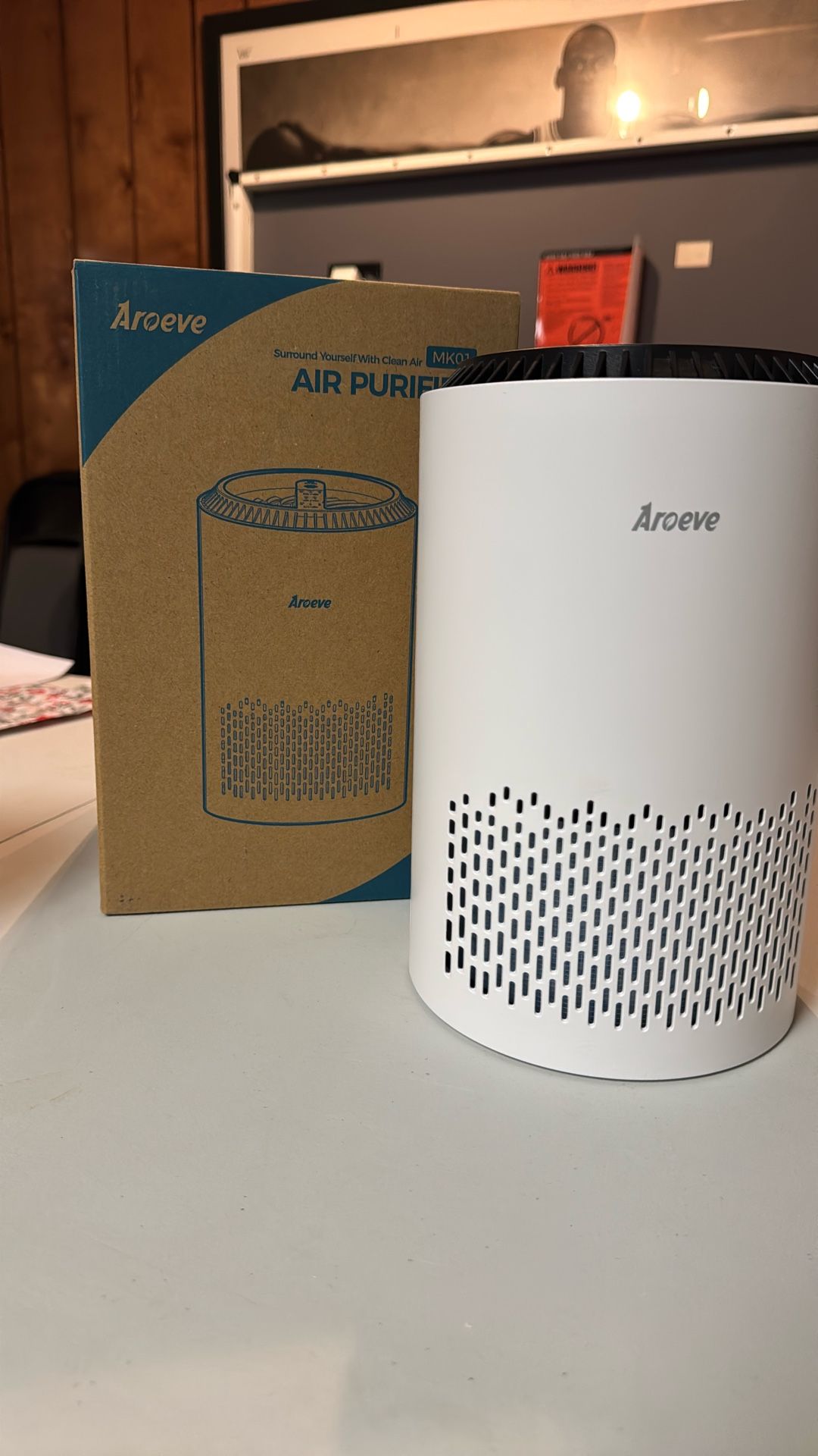 Aroeve Air Purifier with 12hr Timer & 2 Filters - NEW - photo 2