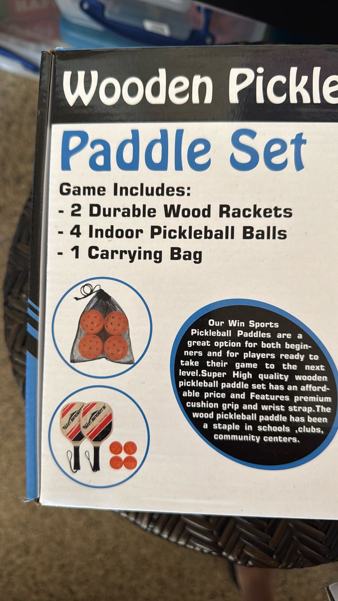 Two Pickleball Wooden Paddle Sets NEW! - photo 2