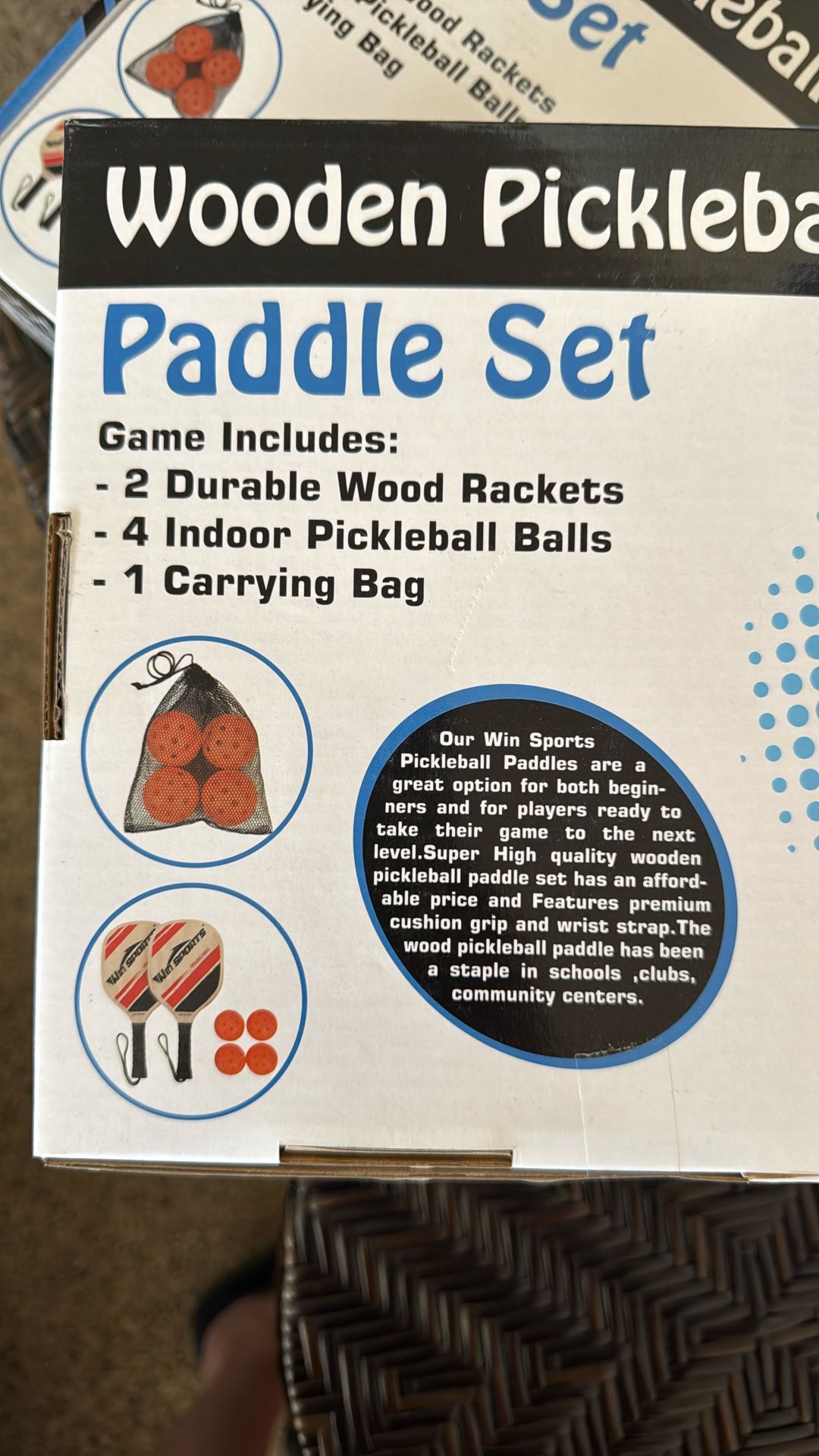 Two Pickleball Wooden Paddle Sets NEW! - photo 5