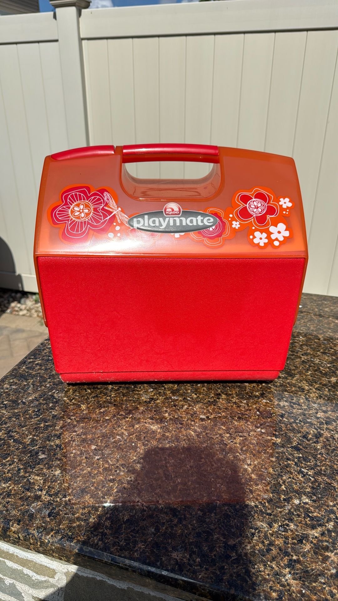 Playmate Igloo Orange & Pink Flower Cooler NEW!