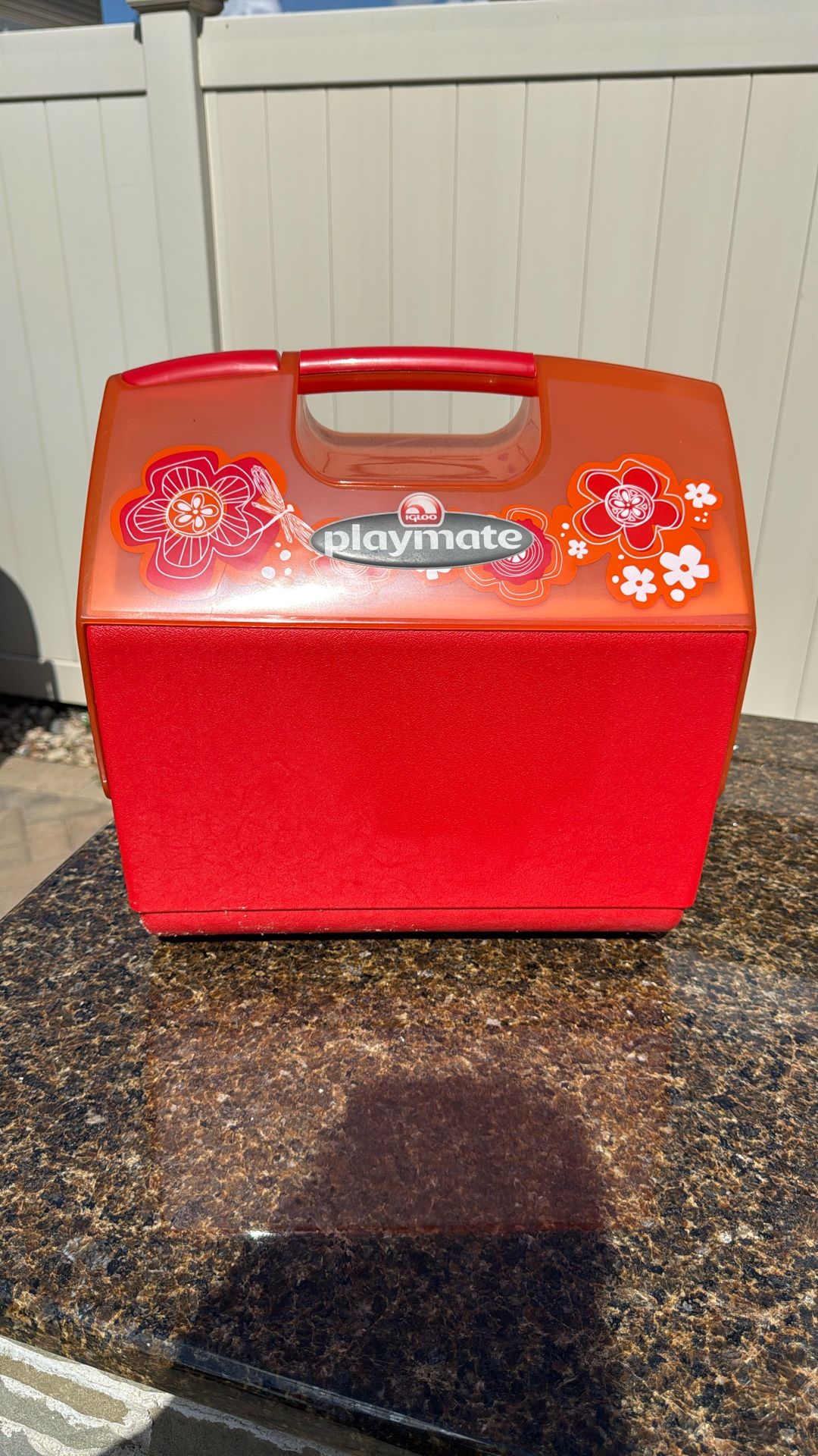 Playmate Igloo Orange & Pink Flower Cooler NEW! - photo 2