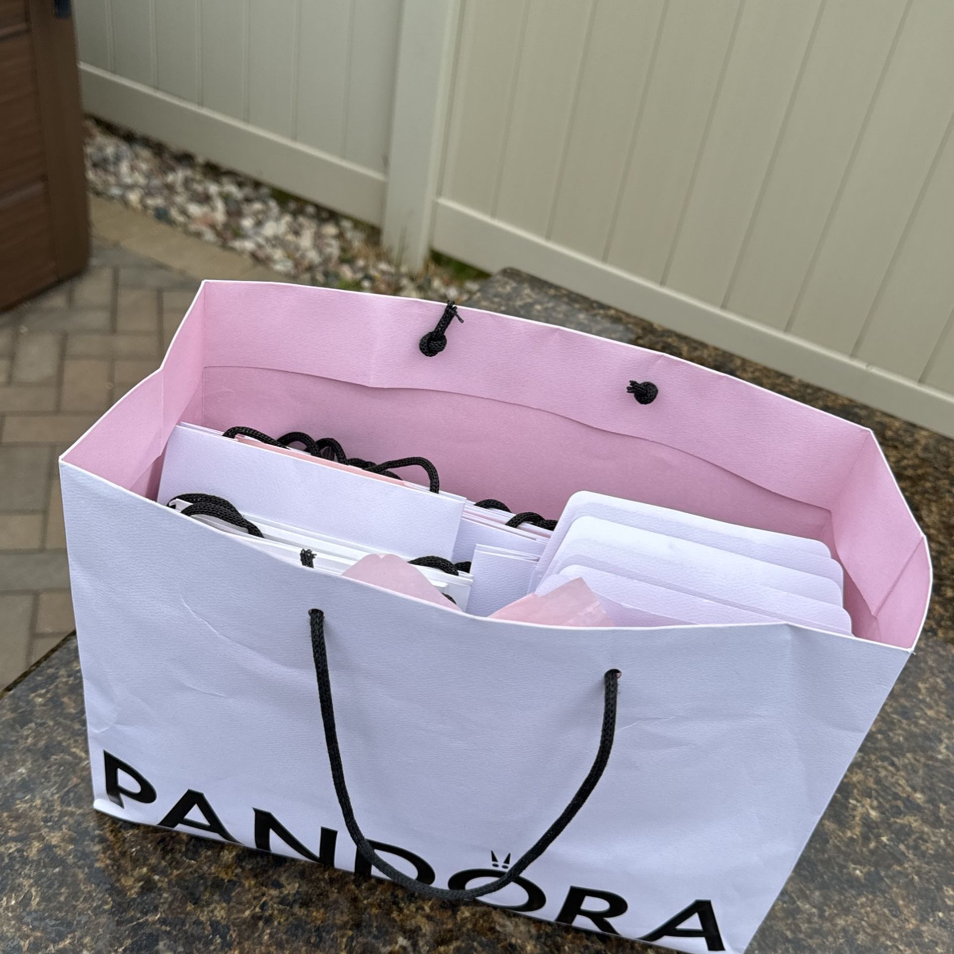 Pandora Bags & Boxes Sterling Silver Storage Bag, Tissue & Shopp - photo 2