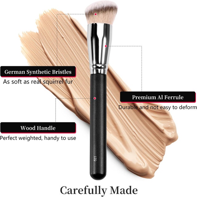 NEW 2 Pcs Kugge Under Eye Concealer Brush & Foundation Blending - photo 3