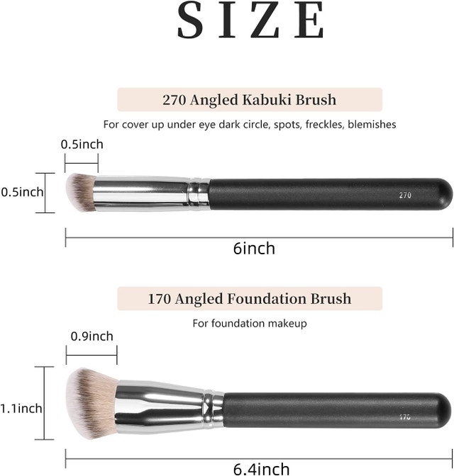 NEW 2 Pcs Kugge Under Eye Concealer Brush & Foundation Blending - photo 5