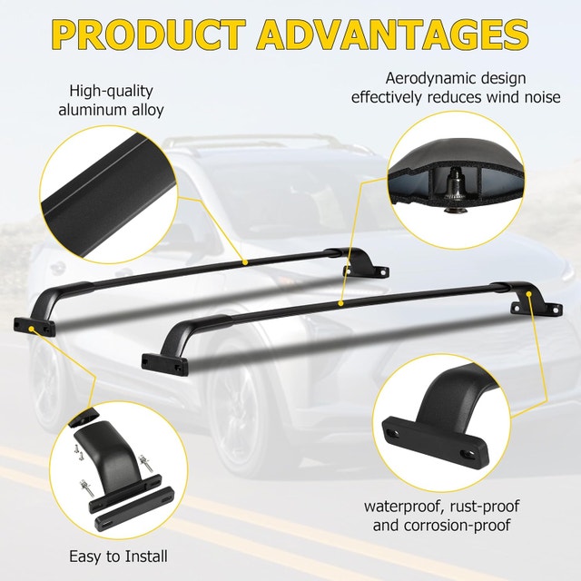 AUXMART Roof Rack Cross Bars for Chevrolet Bolt EUV (2022-2025) - photo 4