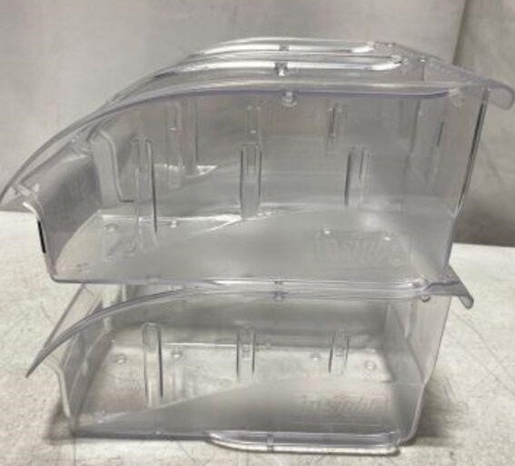 4 NEW Clear InSight Fork & Spoon Stackable Bins - photo 3