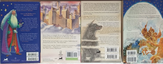 4 x Harry Potter Books - Philosopher's Stone, Chamber of Secrets - photo 2