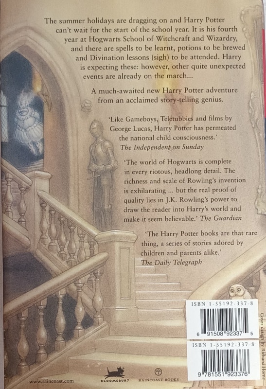 Harry Potter Goblet of Fire HardCover Book with Dust Sleeve - photo 2