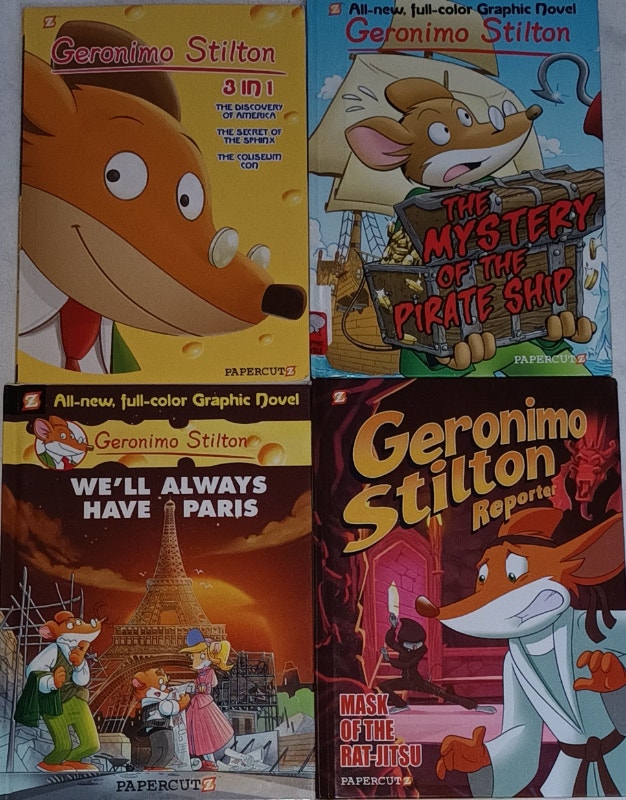 4 Geronimo Stilton Full Color Graphic Novels