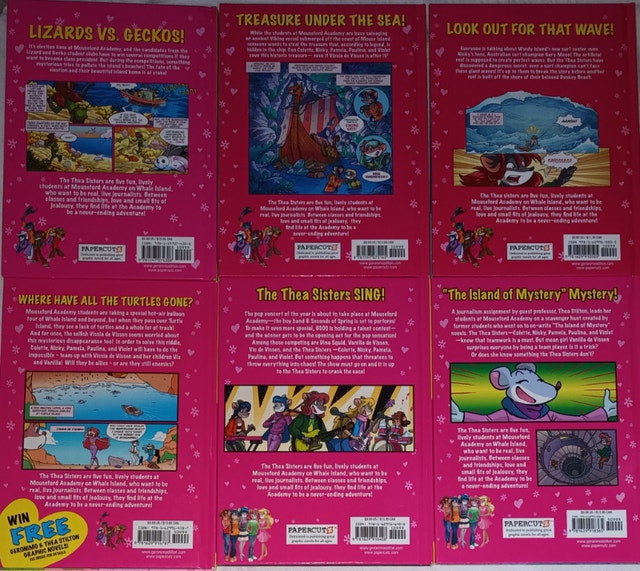 6 x Thea Stilton Full Color Graphic Novels (Hardcover) - photo 2