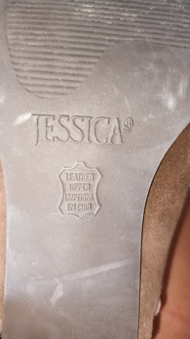 Women's 9M Jessica Tiffany Brown Suede Square Toe Heels - photo 4