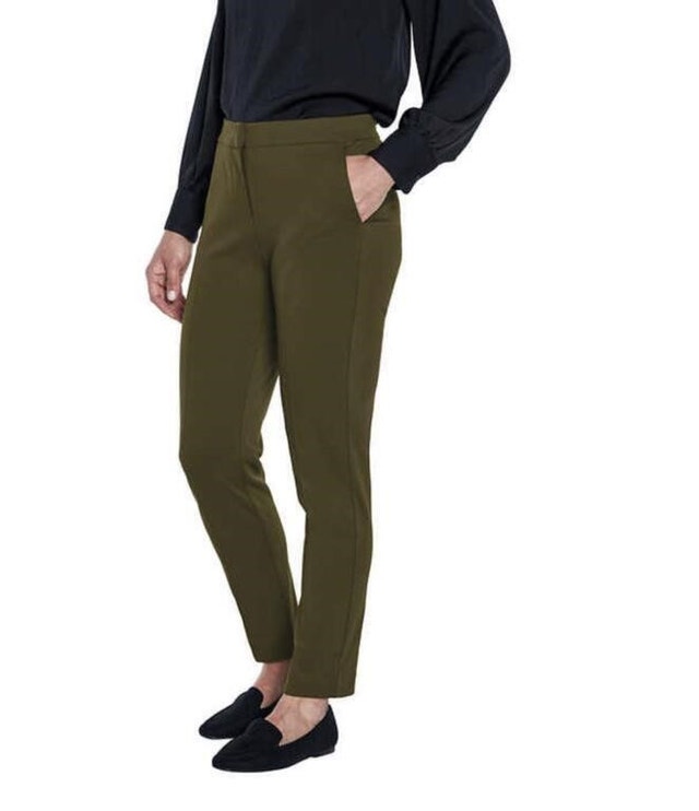 NEW Women's 4 Banana Republic Olive Green High Rise Straight Leg
