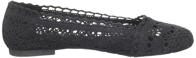 Women's BlueCrush Black Morocco Crochet Slip On Flats - Size 9 - photo 2