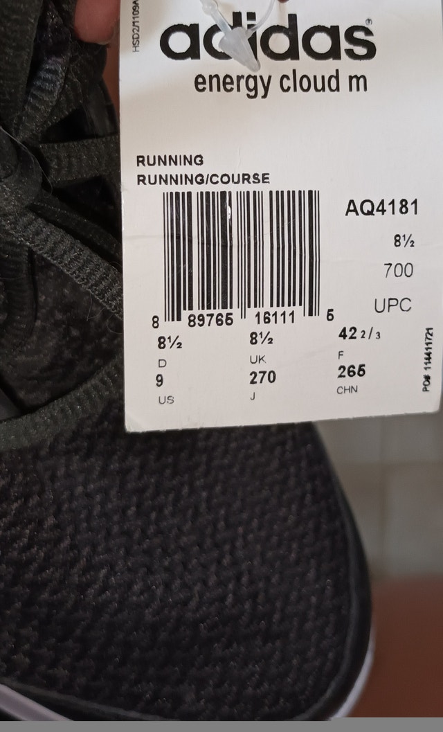 NEW Adidas Women's 8.5 Black Energy Cloud M Running Shoes - photo 3