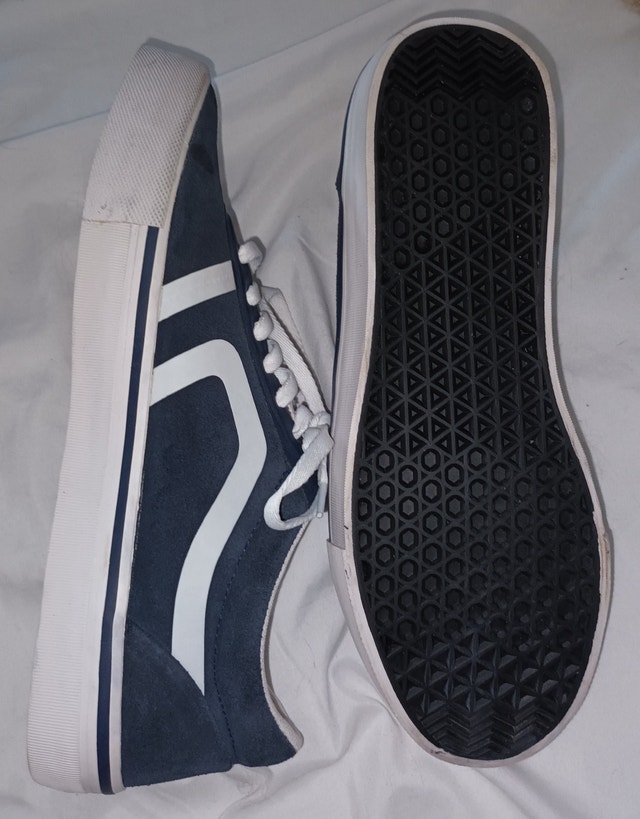 NEW Women's 9 Blue Leather Sears Sneakers Runners - photo 2