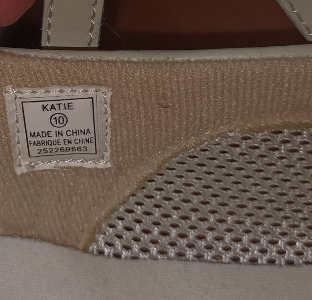 Women's 10 Beige Mesh Velcro Mary Janes Sneaker Shoes - photo 3