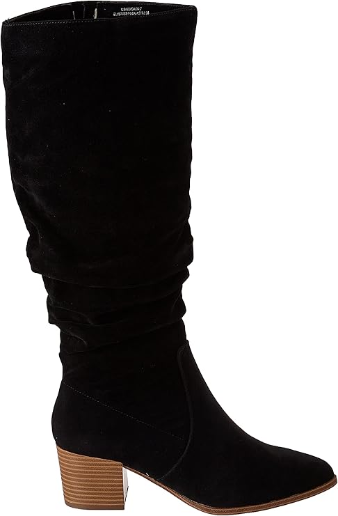NEW 8W Black Amazon Essentials Women's Tall Block Heel Boots - photo 3