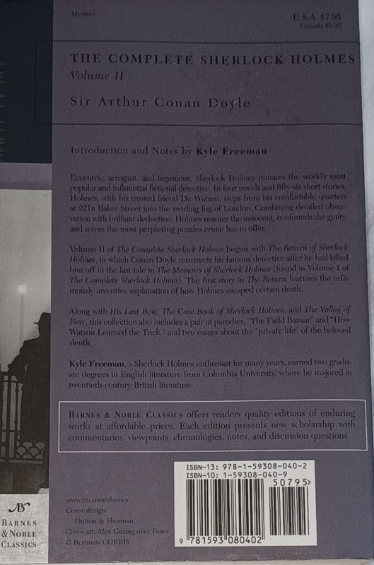 The Complete Sherlock Holmes Vol II Sir Arthur Conan Doyle Book - photo 2