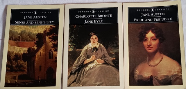3 Books: Jane Austen - Sense & Sensibility Pride & Prejudice, Ja