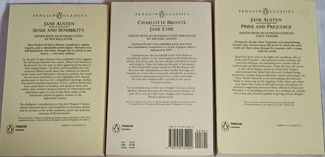 3 Books: Jane Austen - Sense & Sensibility Pride & Prejudice, Ja - photo 2