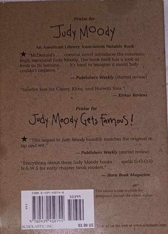 Judy Moody Saves The World Paperback Book - photo 2