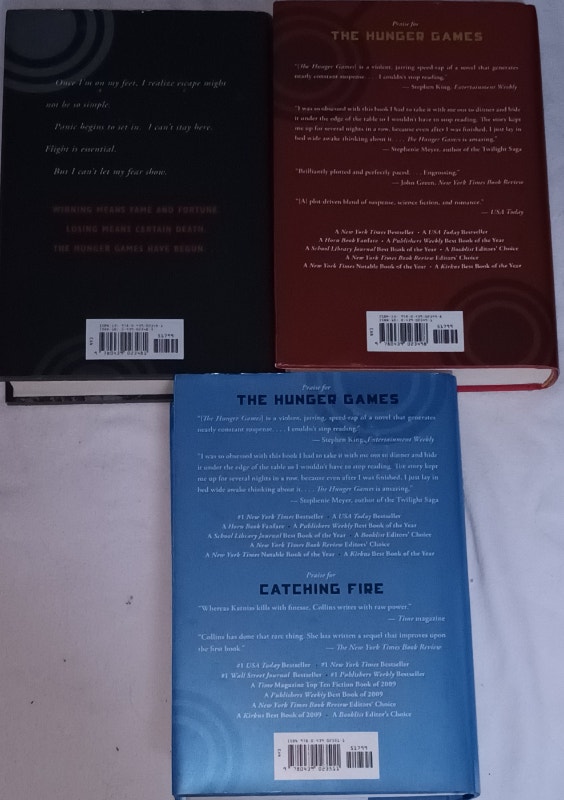 Hunger Games, Catching Fire, Mocking Bird Trilogy HardCover Book - photo 2