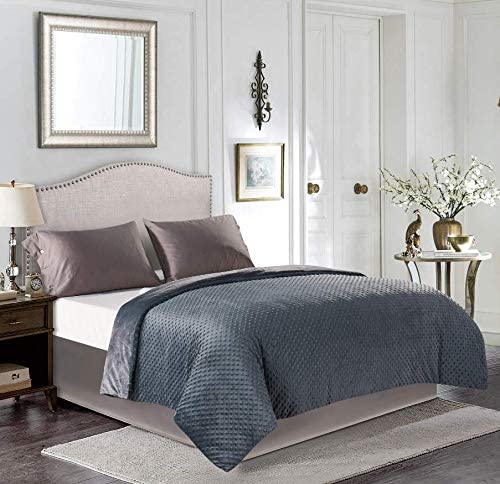 Home Beyond Grey Duvet Cover 60x80" for Weighted Blankets