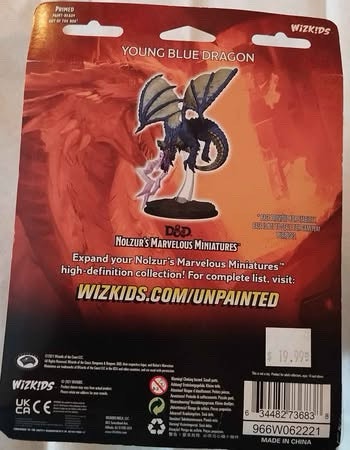 WizKids D&D Nolzurs Marvelous Unpainted Miniatures: Young Blue D - photo 2