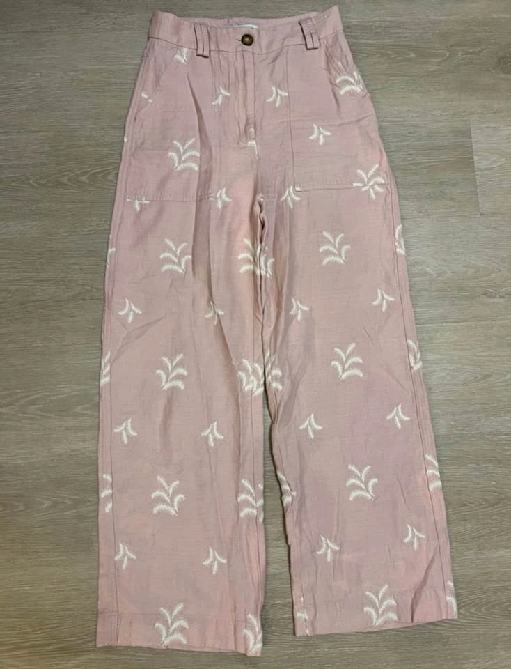 Zara Embroidered Two-Piece Set - CHLORINE STAINED - photo 2