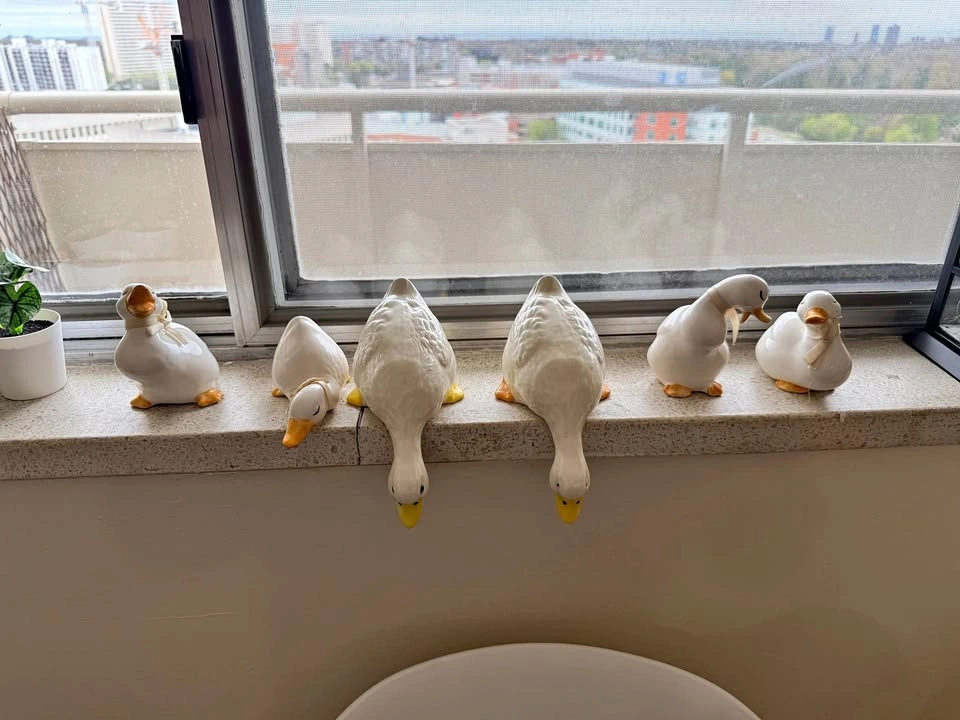Porcelain Ducks Showpiece