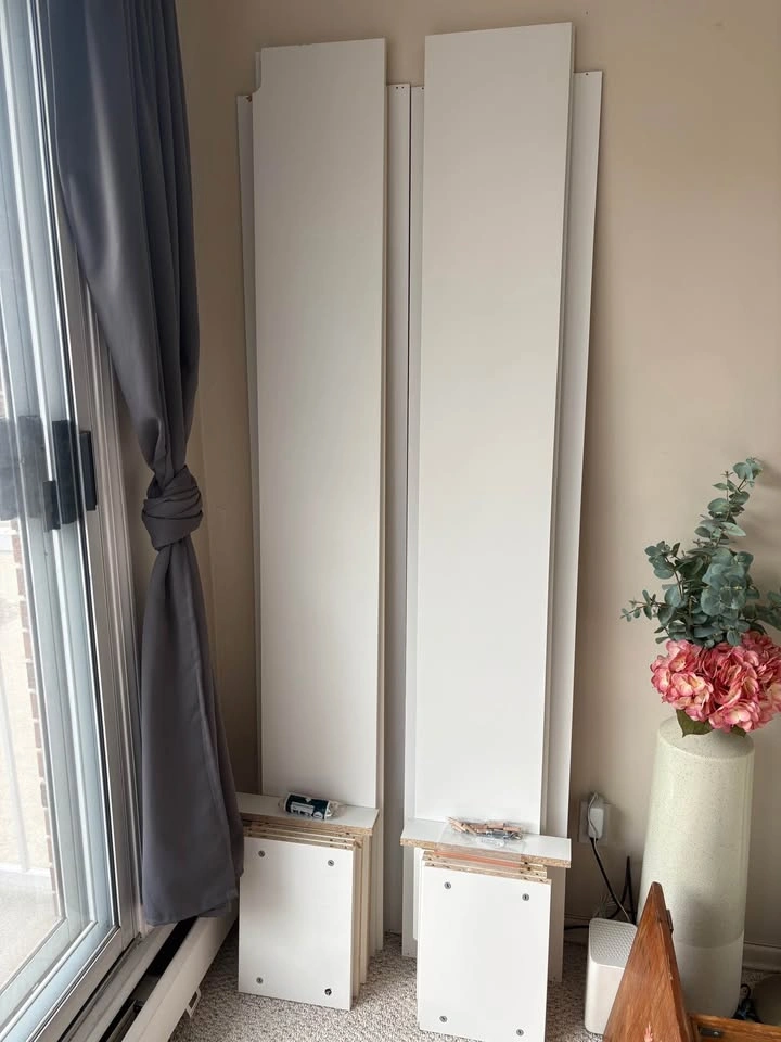 Pair of White IKEA Billy Bookcases - photo 3