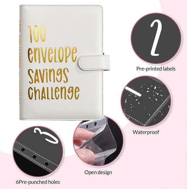 NEW 100 Envelopes Money Saving Challenge Binder - photo 3