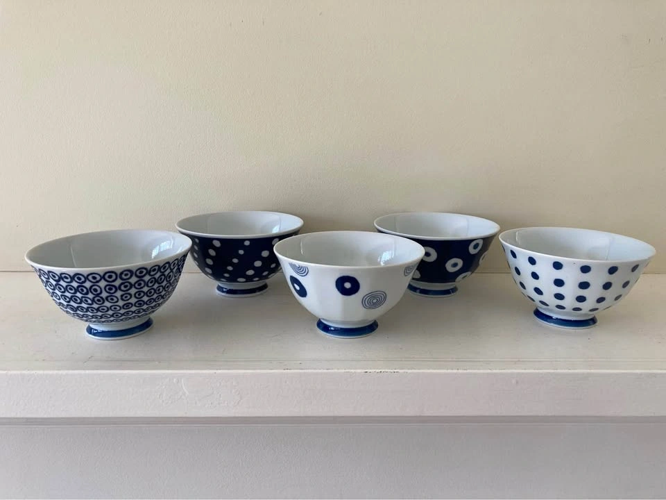 Brand New Japanese Rice Bowls - Saikai Pottery