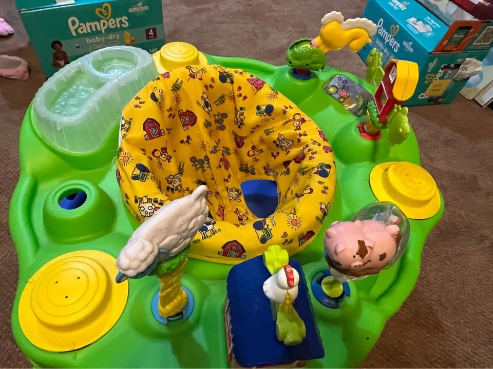 Folding Evenflo Exersaucer - farm theme - photo 3