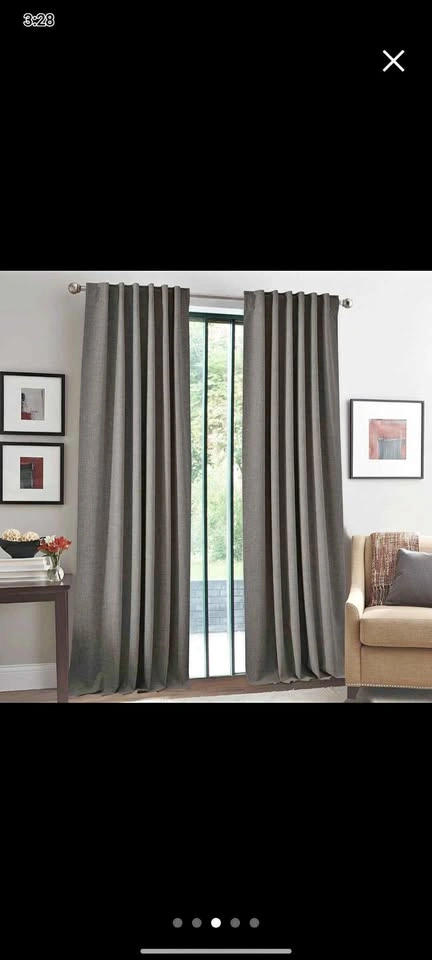 Grey Thermal Blackout Curtains (Pair)