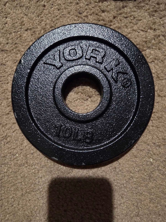 8 x 10lb Cast Iron Weight Plates - photo 3
