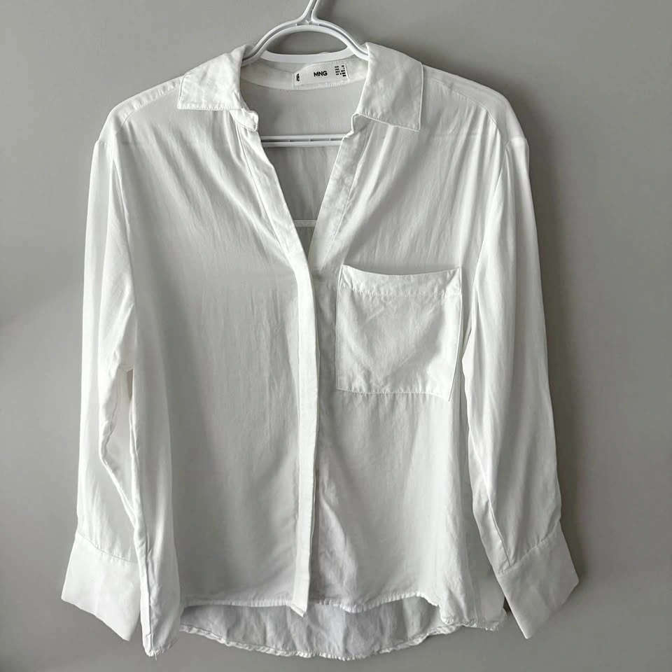 Mango White Button Up Size XS - $10