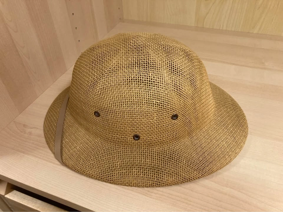 Stetson Vintage Natural Straw Safari Pith Helmet