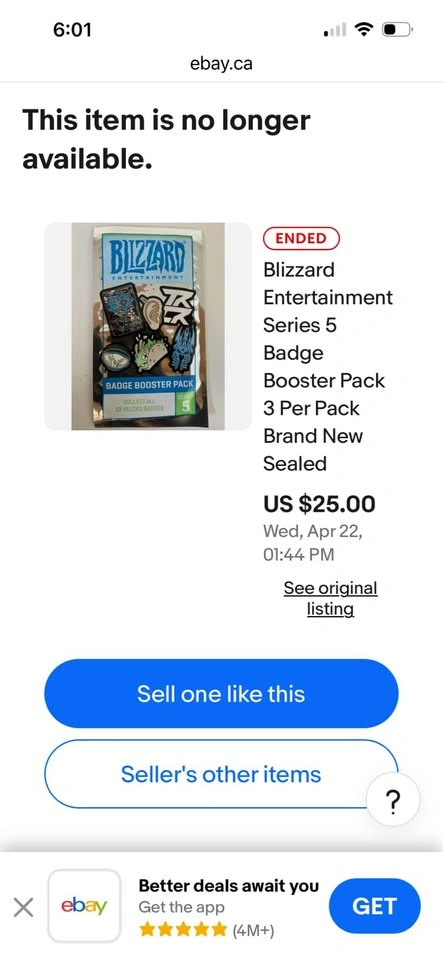 Blizzard Entertainment Series 5 Badge Booster Pack - photo 3