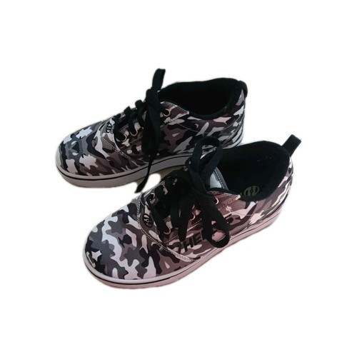 Heelys Pro 20 Youth Size 4 Grey Camo Wheeled Sneakers