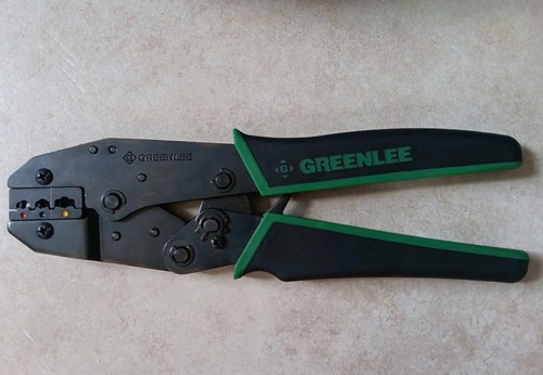 Greenlee Ratcheting Crimper for Insulated Terminals 10AWG-22AWG