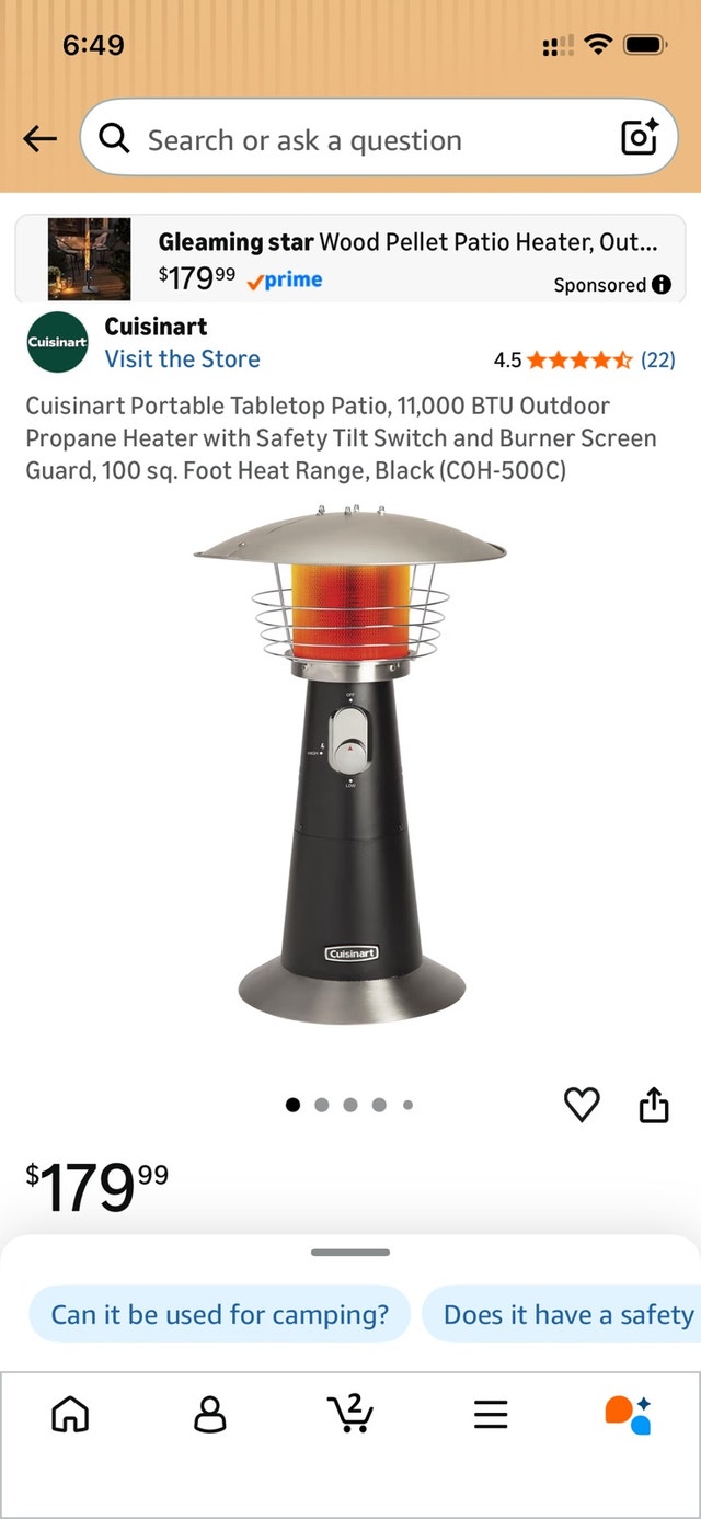 Cuisinart Tabletop Patio Heater