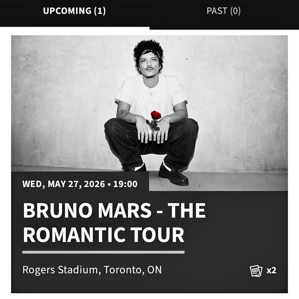 Bruno Mars Concert Tickets