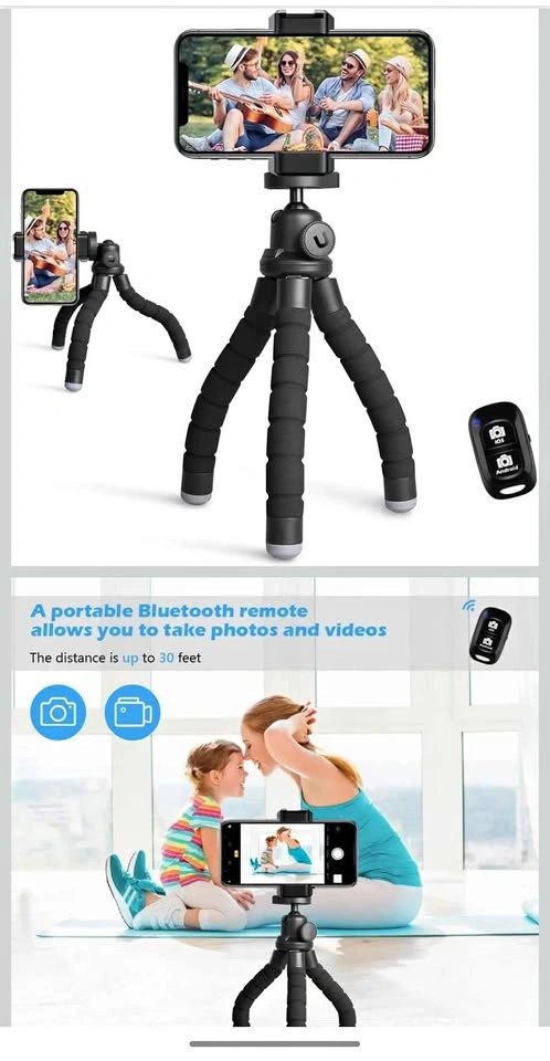 NEW Phone Tripod with Remote & Clip