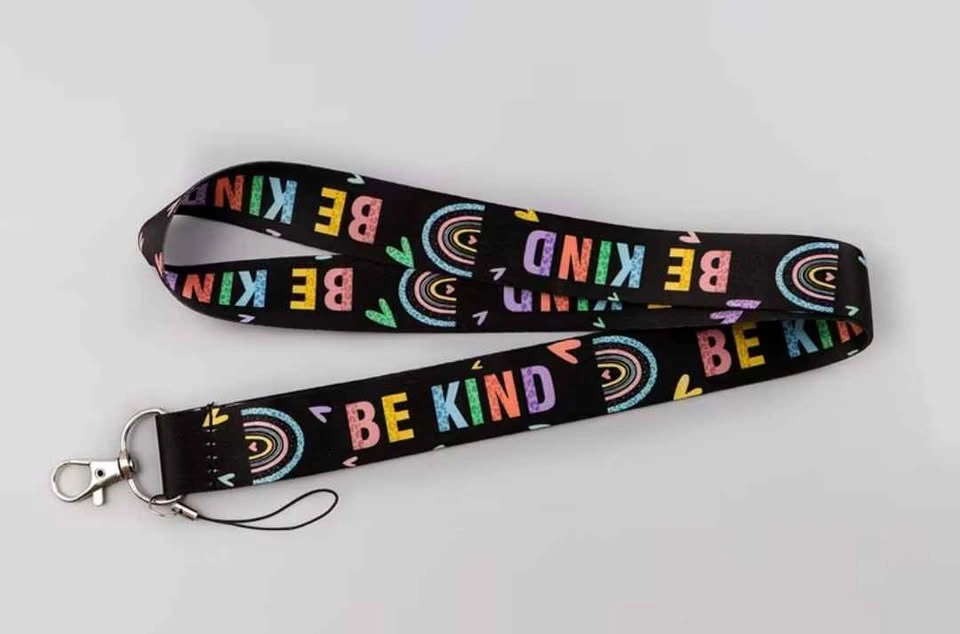 "Be Kind" Cartoon Neck Strap Lanyards for Keys/ID - photo 4